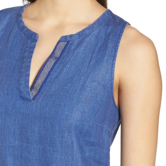 NWT TOMMY BAHAMA Sea Glass Linen Shift Dress XS/TP - Picture 4 of 16